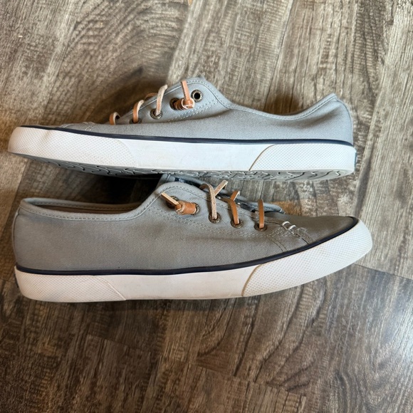 Sperry Women's Pier View Slip-On sneakers Gray‎ Canvas Size 9 - Picture 4 of 7